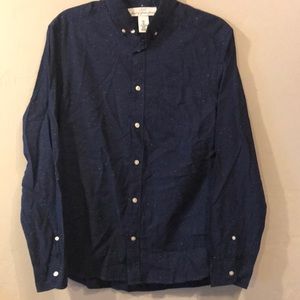 H&M navy button-down